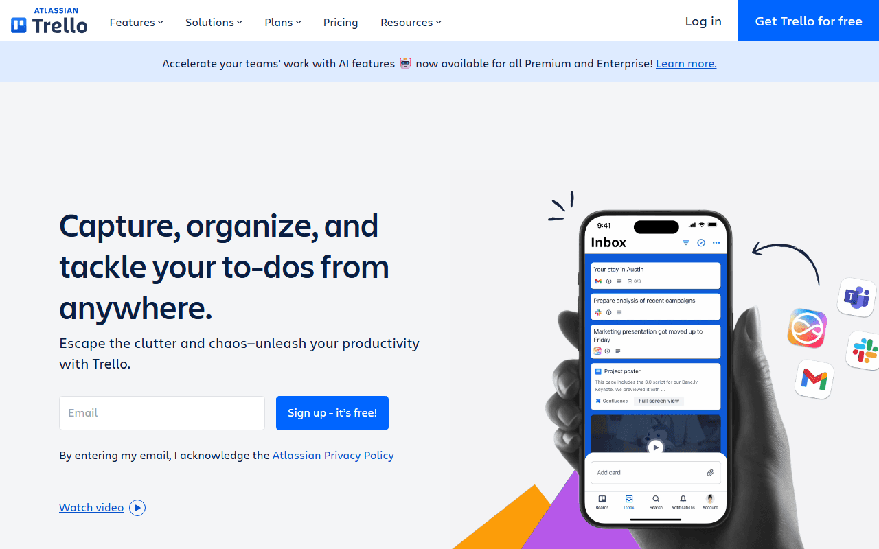 Interface de Trello — Le tableau Kanban que tout le monde sait utiliser en 5 minutes